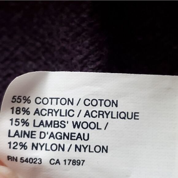 💚Gap Plum Lamb's Wool Blend Buttoned Neck Sweater Small - Picture 9 of 10